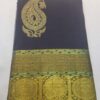 Black Kanjeevaram Silk Green Gold 1