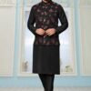 KPD2009_Black_Kurta_Pyjama_Set_With_Designer_Black_Jacket_Koti_and_Pocket_Square.jpg