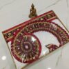 maroon dhoti