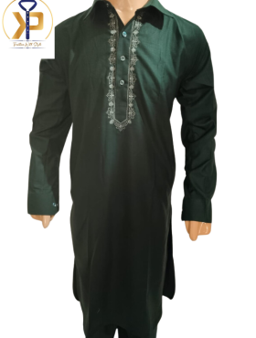 DarkGreenKurtaPyjamaSet.png