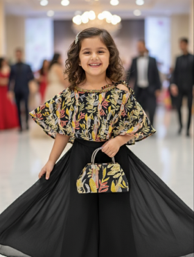 black floral