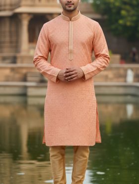 peach kurta